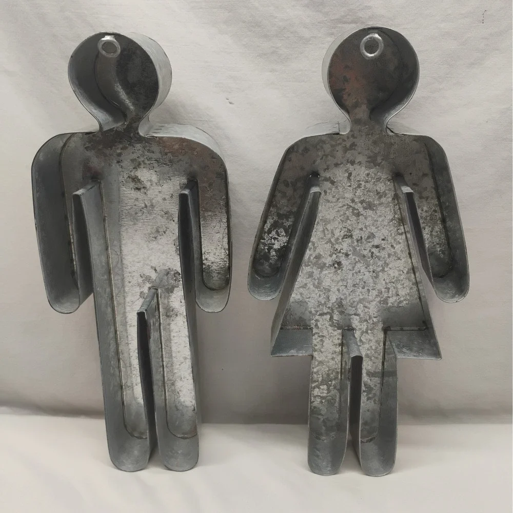 Men Women Ladies Metal Restroom Sign Bathroom Boy Girl Bar Dorm Decor 14